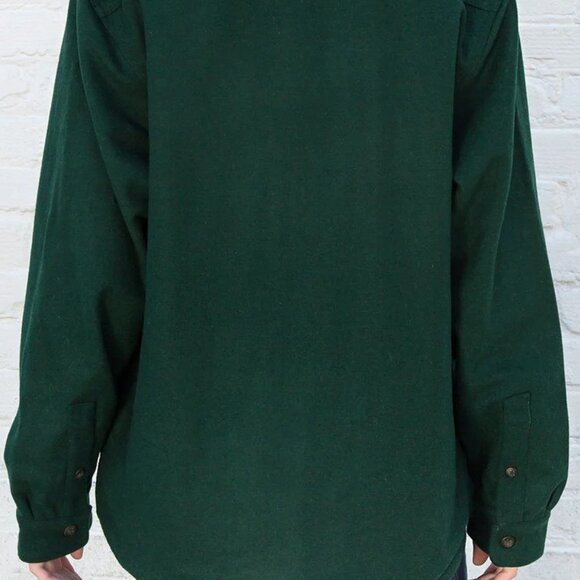 NWOT Brandy Melville Oversized Carson Jacket, Green, Regular Fit - Picture 2 of 7
